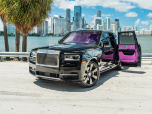 BLACK/PURPLE ROLLS ROYCE CULLINAN